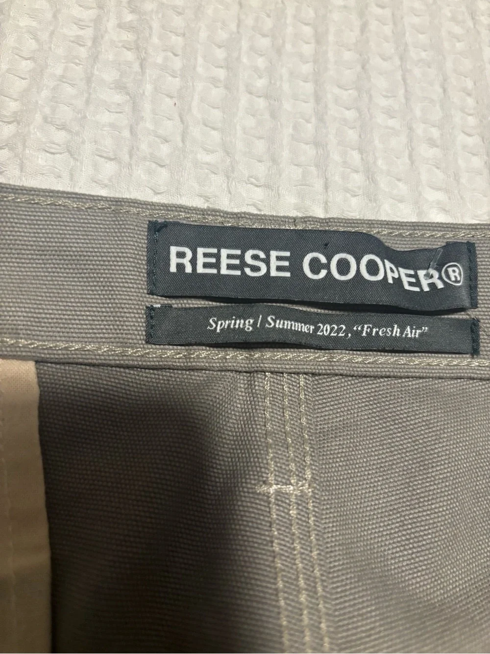 REESE COOPER Men’s Gray Cotton Cargo Trousers Size 34